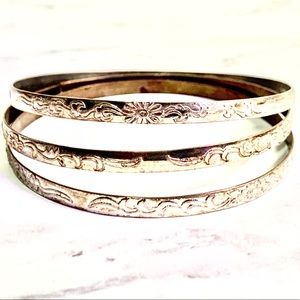 Vintage bangle bracelet set